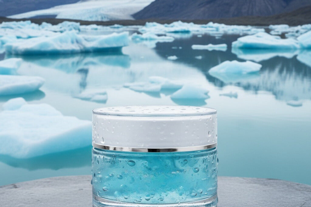 buzul suyu içeren serinletici jel krem